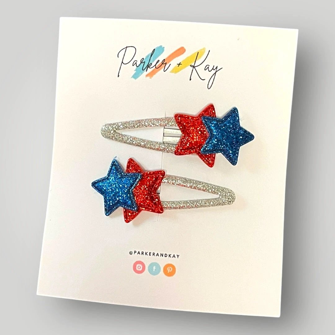 Twinkling Stars Hair Clips by Parker + Kay Creative
