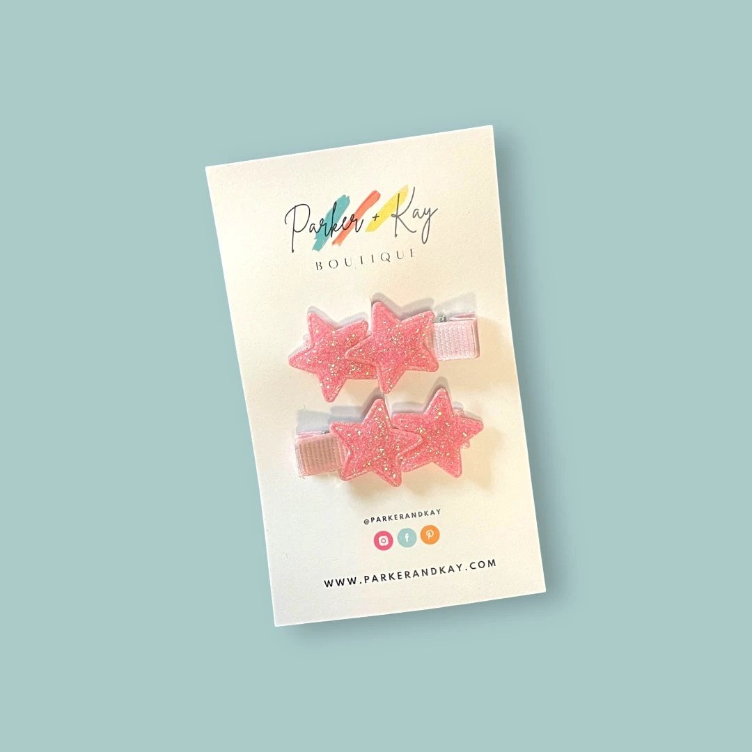 Twinkling Stars Hair Clips by Parker + Kay Creative