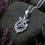 Petite Amethyst Scottish Luckenbooth Necklace