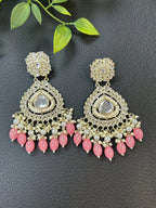 Kundan earrings by Kurti Connection USA