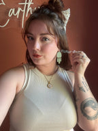 Amy, Green Floral Pressed by Shop Something Earthy