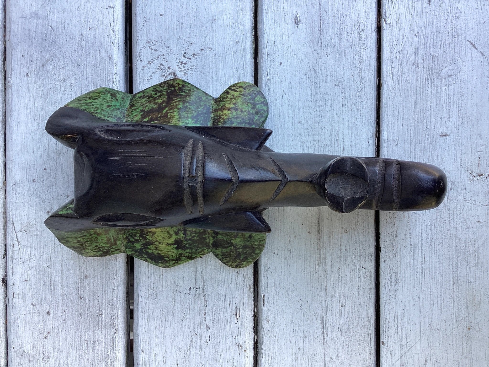 Hand Carved African Elephant Mask, Made in Ghana by World Peaces