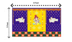 5x8 Feet Fabric Reusable Lord Ganesha Backdrop Banner for Wedding, Housewarming, Any ausipious occaions or pooja (1001)