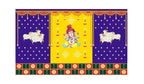 5x8 Feet Fabric Reusable Lord Ganesha Backdrop Banner for Wedding, Housewarming, Any ausipious occaions or pooja (1001)