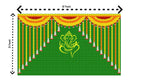 5x8 Feet Fabric Reusable Lord Ganesha Backdrop Banner for Wedding, Housewarming, Any ausipious occaions or pooja (1003)