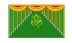 5x8 Feet Fabric Reusable Lord Ganesha Backdrop Banner for Wedding, Housewarming, Any ausipious occaions or pooja (1003)
