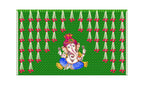 5x8 Feet Fabric Reusable Lord Ganesha Backdrop Banner for Wedding, Housewarming, Any ausipious occaions or pooja (1022)