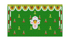 5x8 Feet Durga Fabric Reusable Backdrop Banner for Durga Pooja/Navratri (1036)