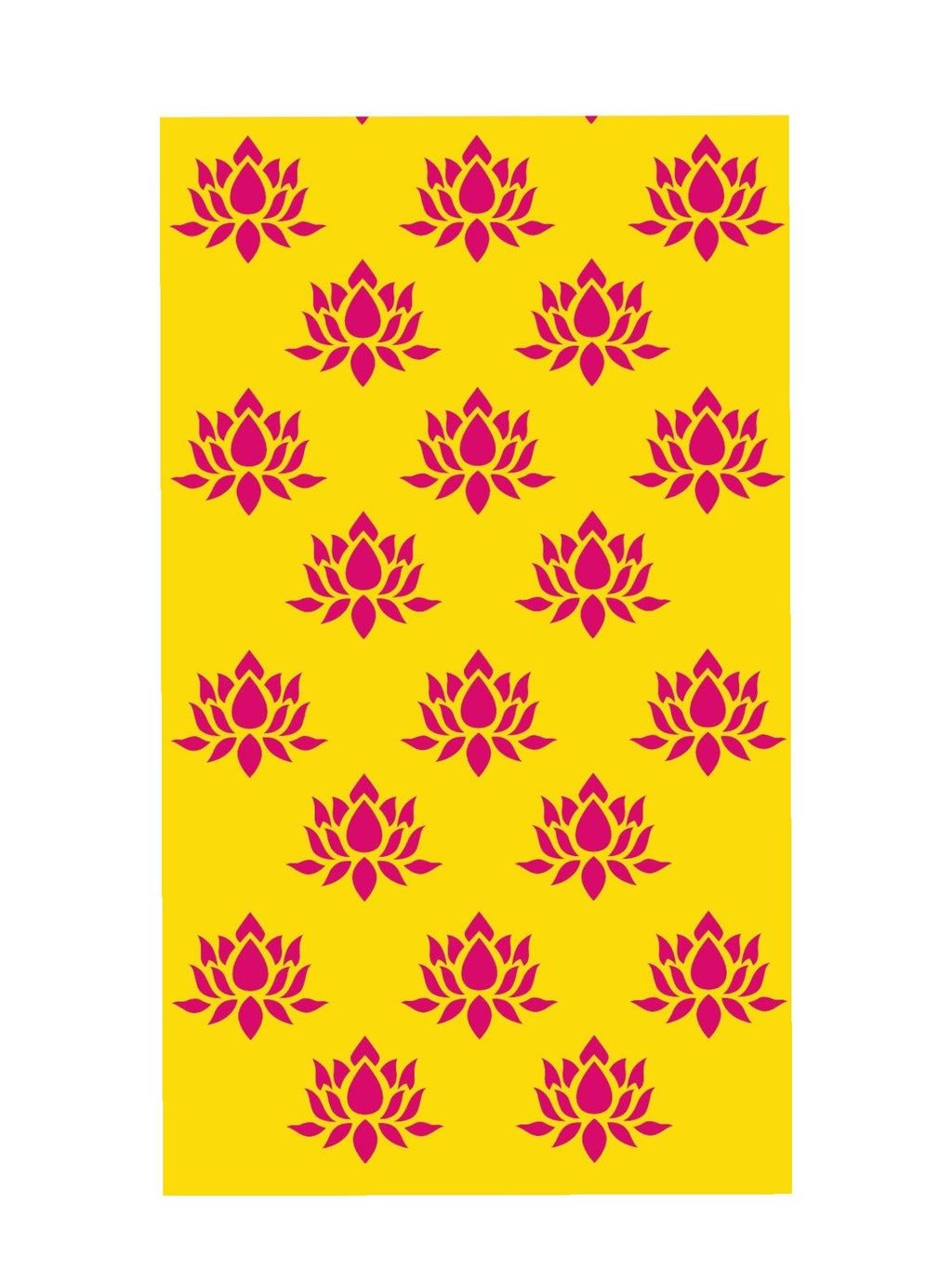 8x5 Feet Fabric Reusable Big Lotus Backdrop Banner for Wedding, Seemantham Ceremony,Housewarming, any Auspicious occasions (1076)