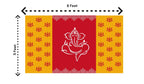 5x8 Feet Fabric Reusable Lord Ganesha Backdrop Banner for Wedding, Housewarming, Any ausipious occaions or pooja (1102)