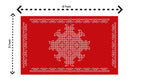 5x8 Feet Fabric Reusable Muggu or Kolam Backdrop Banner for Wedding, Seemantham Ceremony, Housewarming, any Auspicious occasions or pooja (1134)