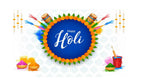 5x8 Feet Fabric Reusable  Happy Holi Backdrop Banner for Holi Festival (1285)