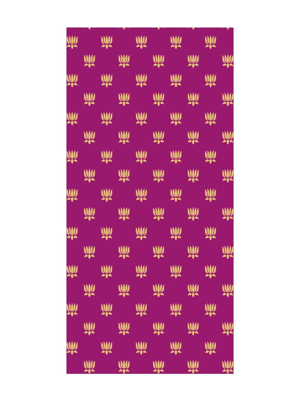8x5 Feet Fabric Reusable Small Lotus Backdrop Banner for Wedding, Seemantham Ceremony, Housewarming, any Auspicious occasions (AS1075)