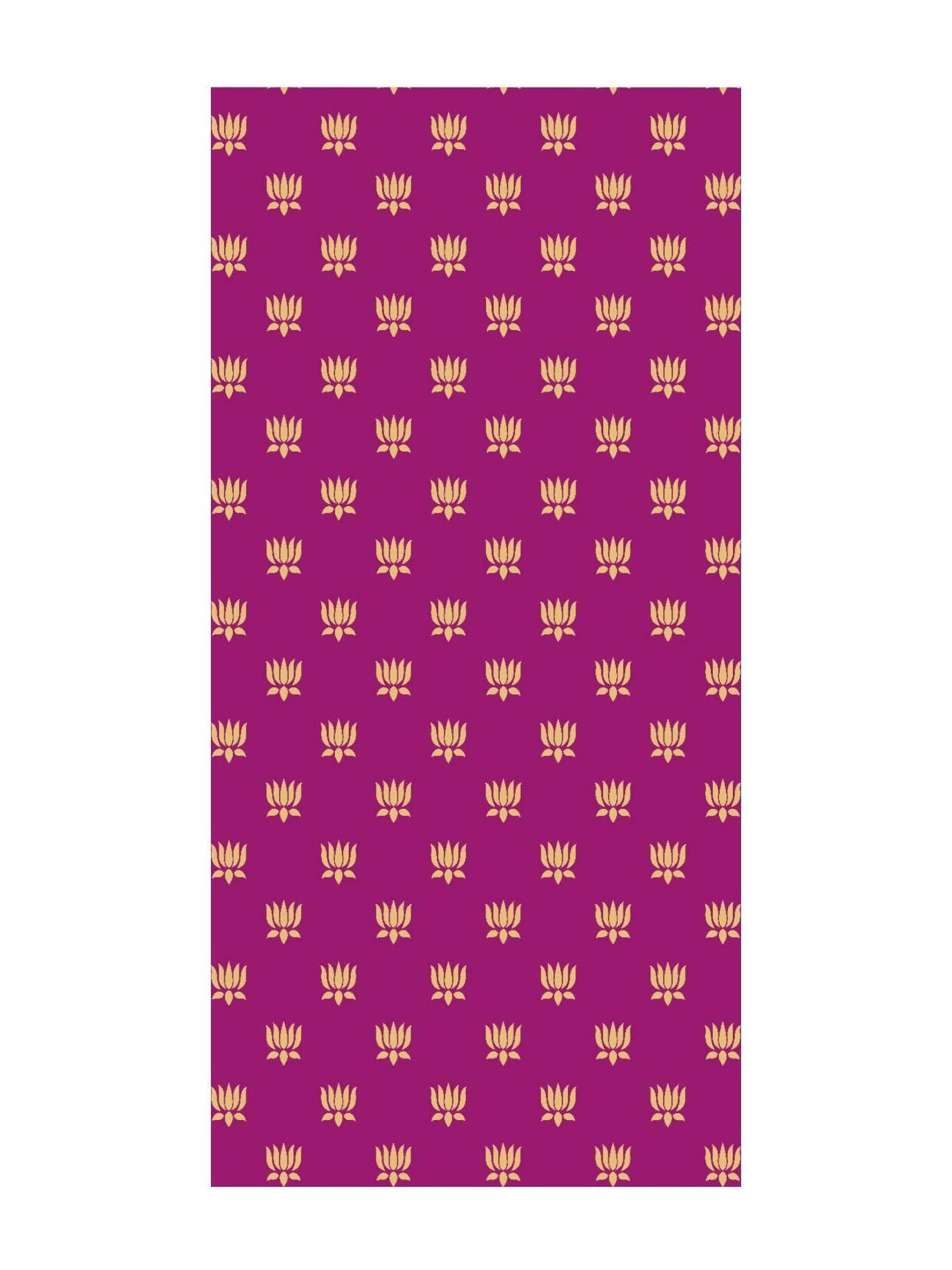 8x5 Feet Fabric Reusable Small Lotus Backdrop Banner for Wedding, Seemantham Ceremony, Housewarming, any Auspicious occasions (AS1075)