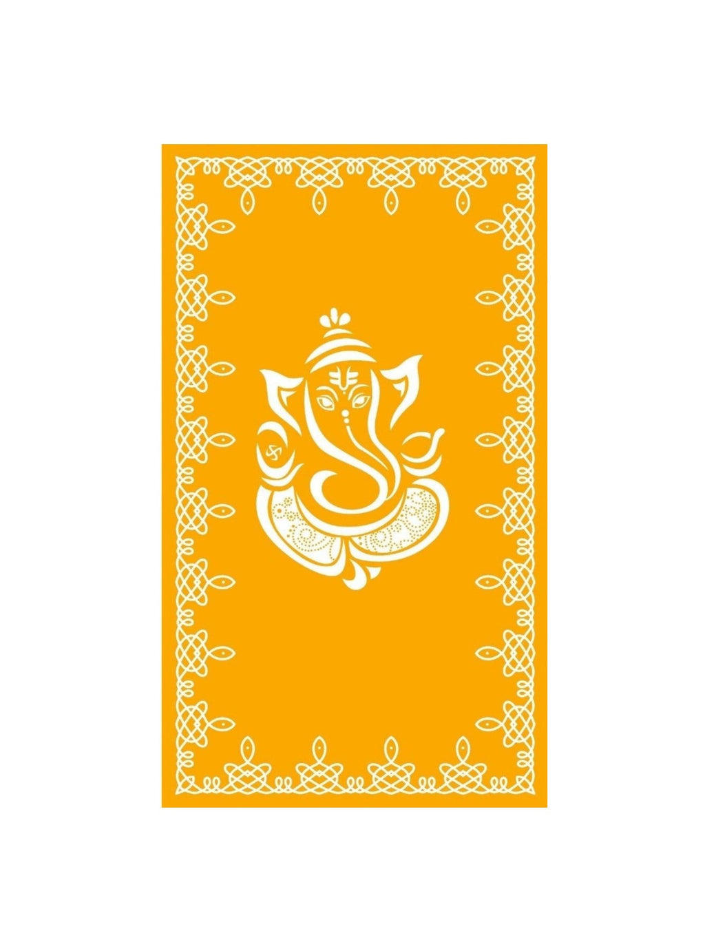 8x5 Feet Fabric Reusable Lord Ganesha Backdrop Banner for Wedding, Housewarming, Any ausipious occaions or pooja (AS1098)