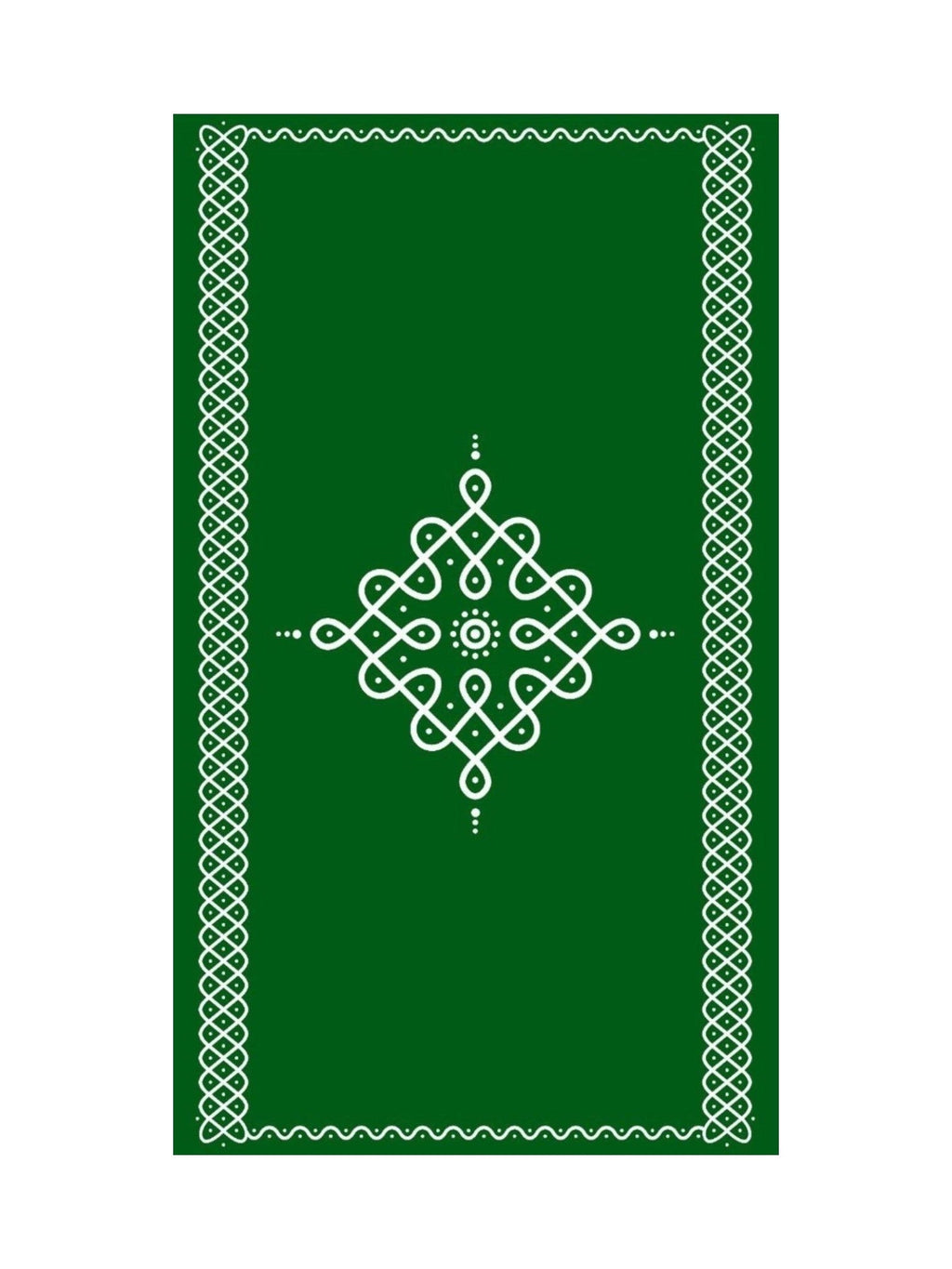 8x5 Feet Fabric Reusable Muggu or Kolam Backdrop Banner for Wedding, Seemantham Ceremony, Housewarming, any Auspicious occasions or pooja (AS1117)