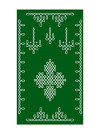 8x5 Feet Fabric Reusable Muggu or Kolam Backdrop Banner for Wedding, Housewarming, any Auspicious occasions or pooja (AS1129)