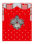 8x5 Feet Durga Fabric Reusable Backdrop Banner for Durga Pooja/Navratri