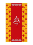8x5 Feet Fabric Reusable Lord Ganesha Backdrop Banner for Wedding, Housewarming, Any ausipious occaions or pooja (AS1297)