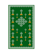 8x5 Feet Fabric Reusable Muggu or Kolam Backdrop Banner for Wedding, Seemantham Ceremony, Housewarming, any Auspicious occasions or pooja (AS1309)