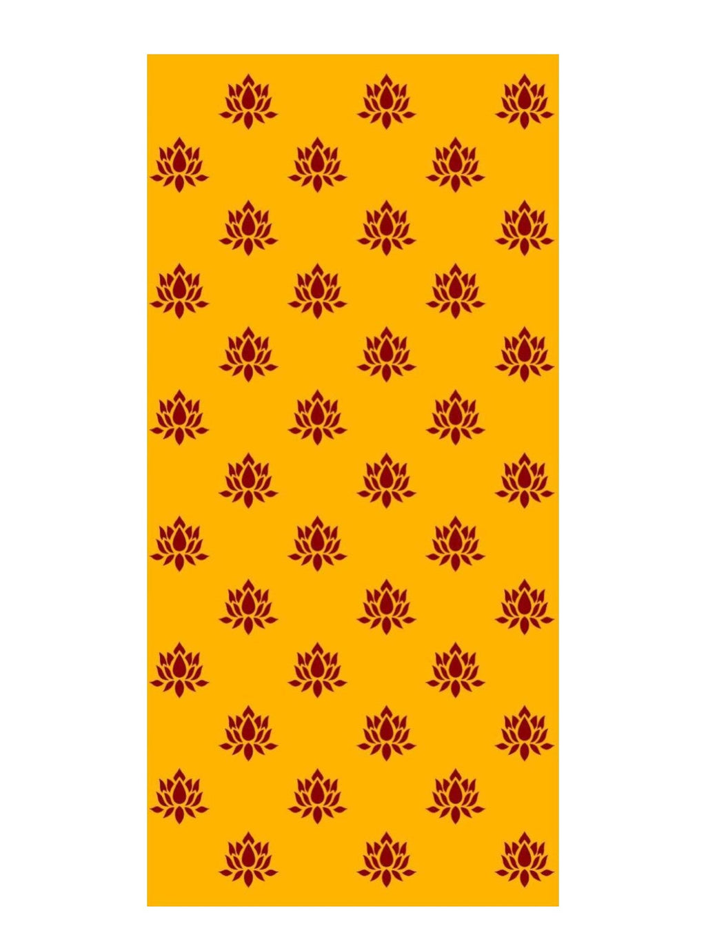 8x5 Feet Fabric Reusable Big Lotus Backdrop Banner for Wedding, Seemantham Ceremony, Housewarming, any Auspicious occasions (AS1382)
