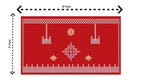 5x8 Feet Fabric Reusable Muggu or Kolam Backdrop Banner for Wedding, Seemantham Ceremony,Housewarming, any Auspicious occasions or pooja (AS1404)