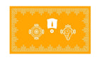 5x8 Feet Fabric Reusable Lord Venkateswara or Balaji Namam Backdrop Banner for South Indian Occasions like South indian Wedding, Pooja (AS1409)
