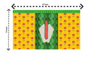 5x8 Feet Fabric Reusable Lord Venkateswara or Balaji Namam Backdrop Banner for South Indian Occasions like South indian Wedding, Pooja (AS1440)