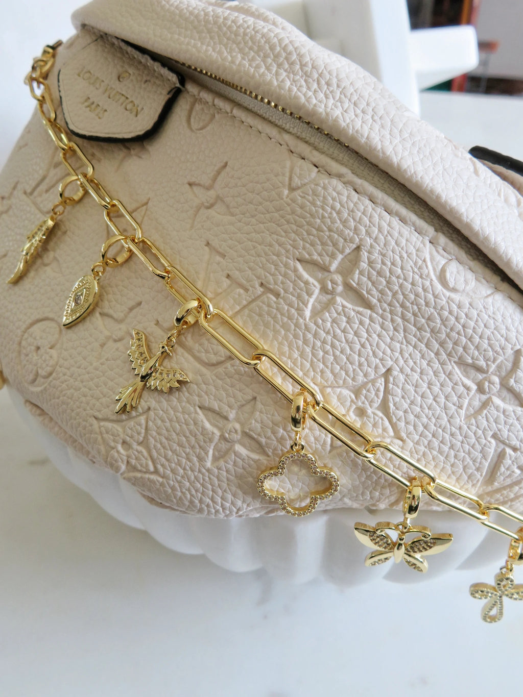 Charm Bar Chain - 18k Gold Plated - Handbag Chain by Curated By Suarez