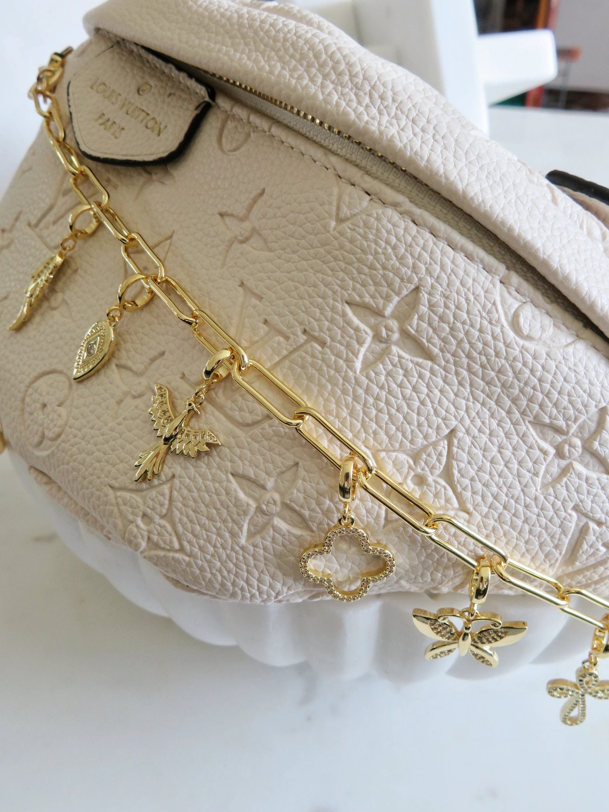 Charm Bar Chain - 18k Gold Plated - Handbag Chain by Curated By Suarez