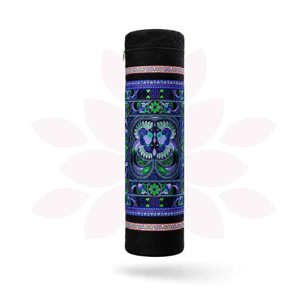 Happy Birds Embroidered Hmong Yoga Bag - Thailand