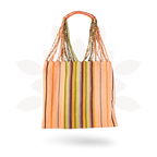 Poppy Woven Striped Tote | Hammock Bag - Mexico