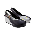 Chocolaticas® Black Birds Women's Sandal by Hot Chocolate Design