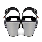 Chocolaticas® Black Birds Women's Sandal by Hot Chocolate Design