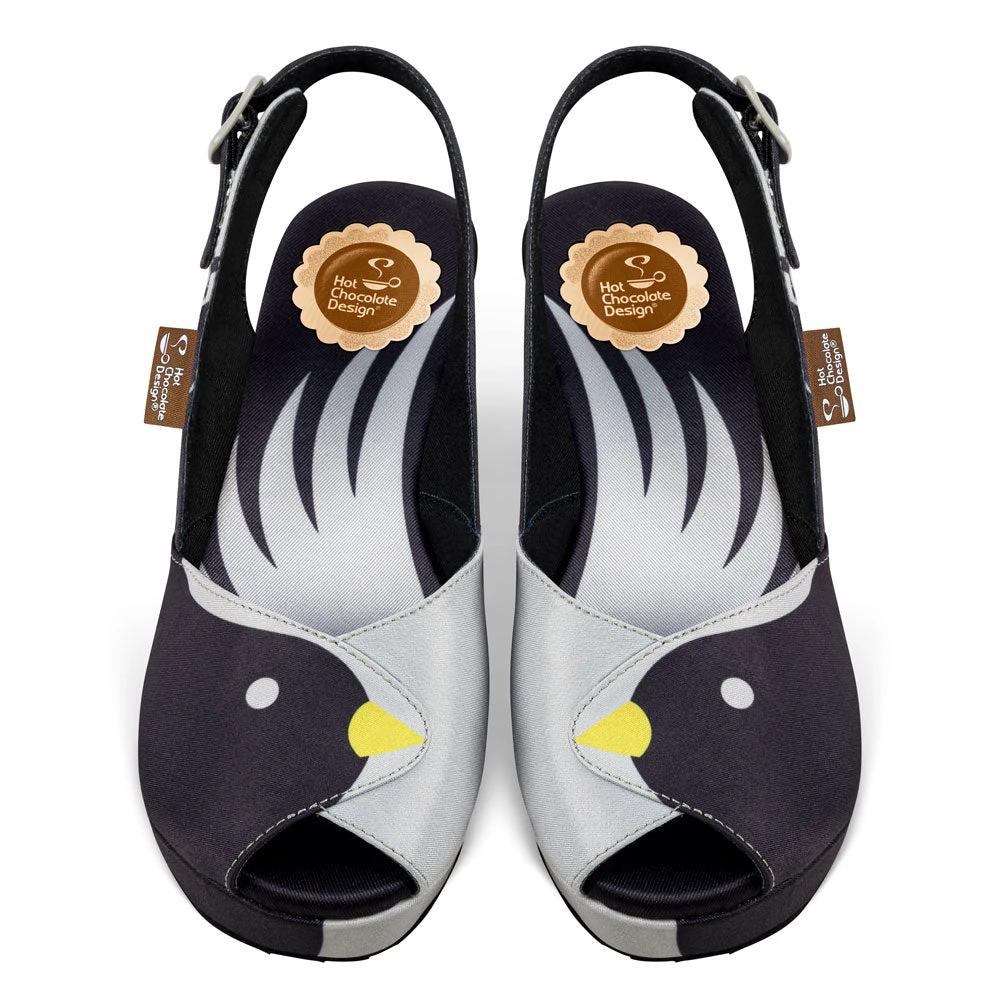 Chocolaticas® Black Birds Women's Sandal by Hot Chocolate Design