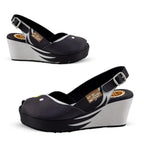 Chocolaticas® Black Birds Women's Sandal by Hot Chocolate Design