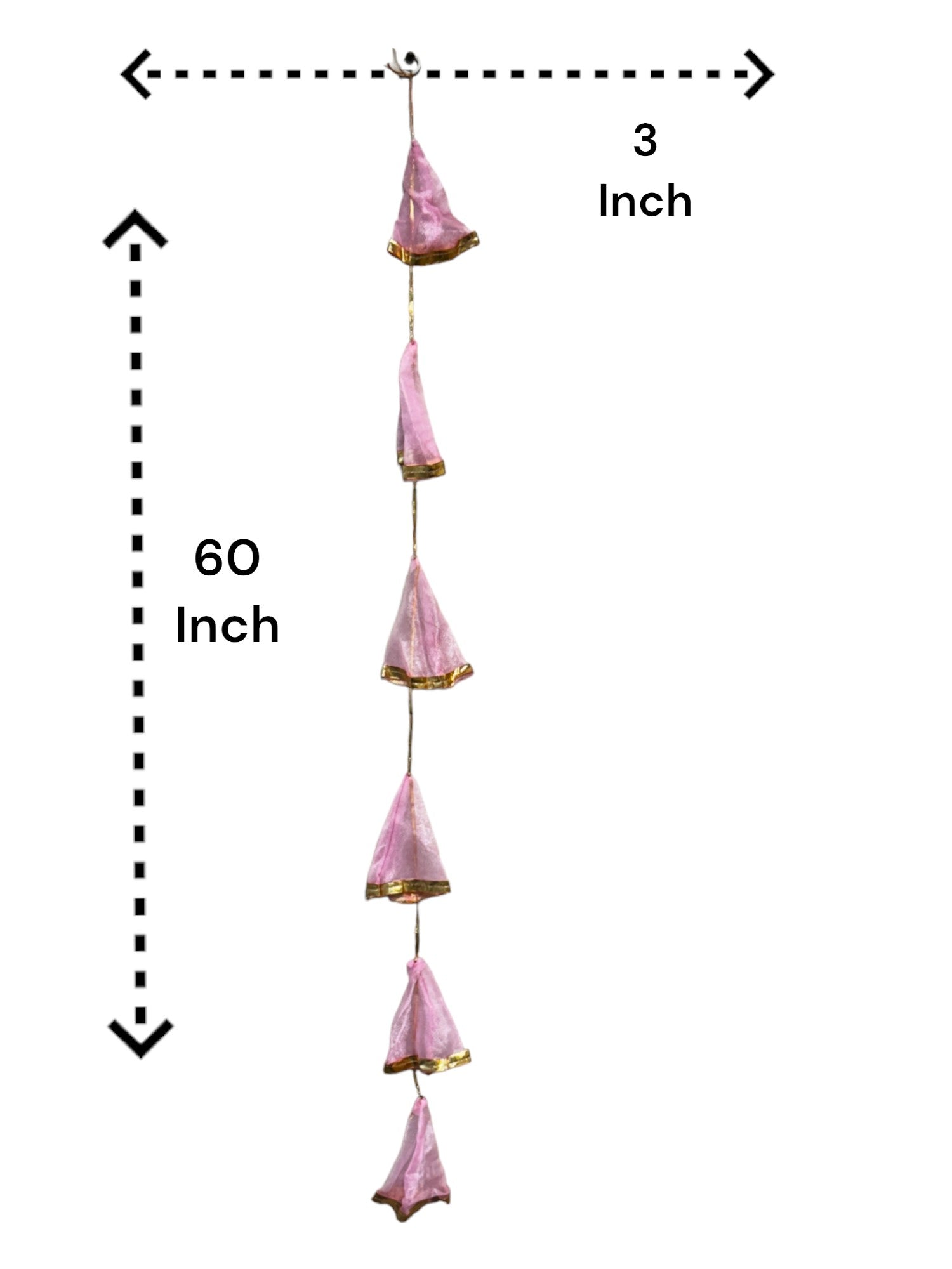 Net Fabric and Gota Lari, Set of 10