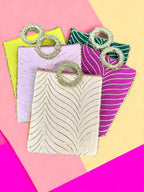 Gota Patti Bag With Handle & Zipper, Set of 6