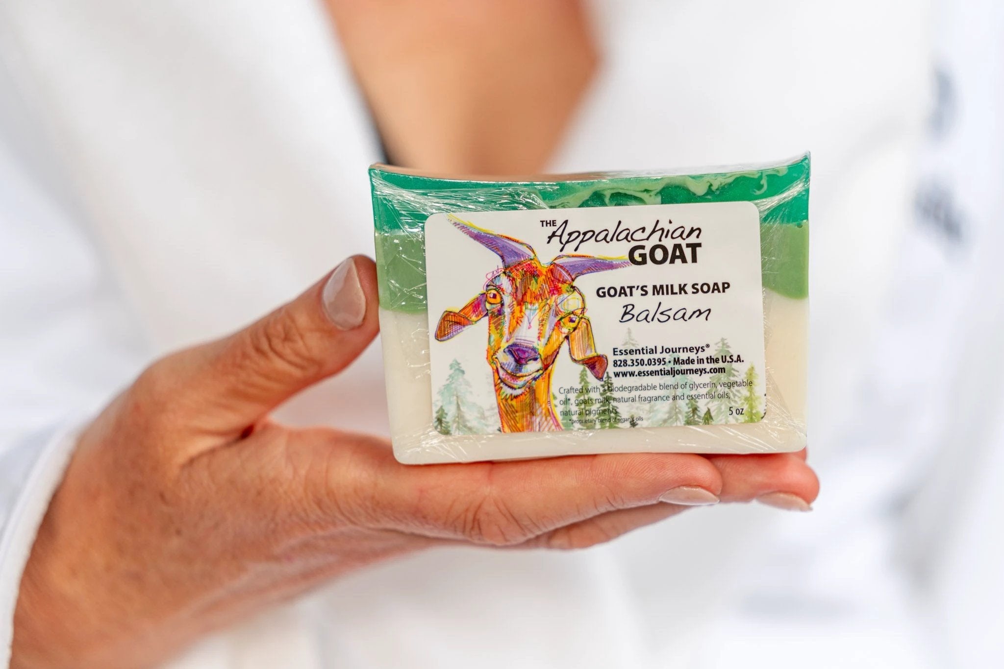 BALSAM GOATS MILK SOAP SLICE 5 oz by Essential Journeys