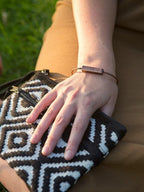 Bar Brushed Metal Cuff by Fair Anita