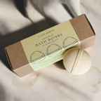 Natural Bath Bomb Set - Lemongrass (Set of 3) by Slow North