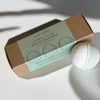 Natural Bath Bomb Set - Peppermint + Tea Tree (Set of 3) by Slow North