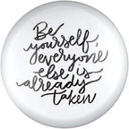 Be Yourself Glass Dome Paperweight | Paper Document Holder | 3" by The Bullish Store