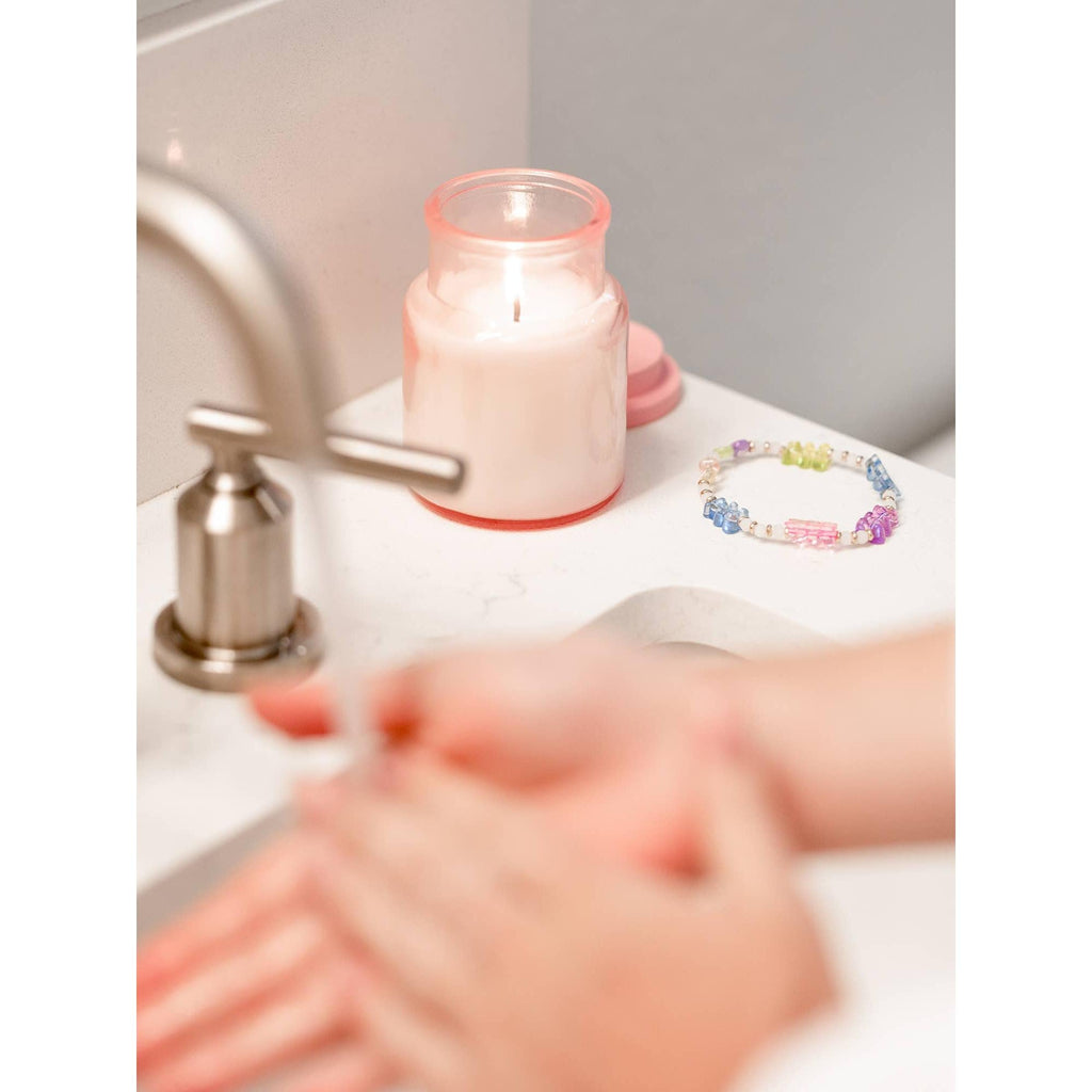 Best Friend Gift Candle & Friendship Bracelet Set - 4 Colors and Phrases