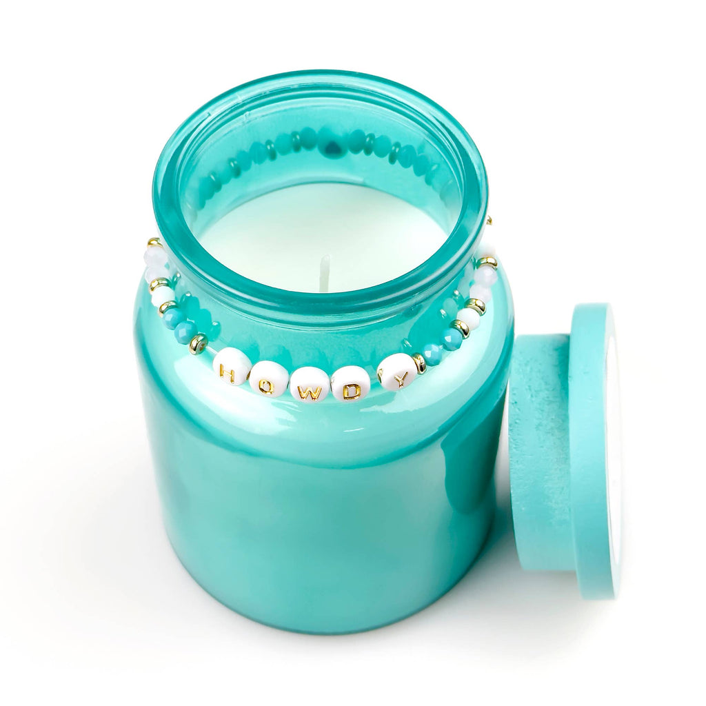 Best Friend Gift Candle & Friendship Bracelet Set - 4 Colors and Phrases