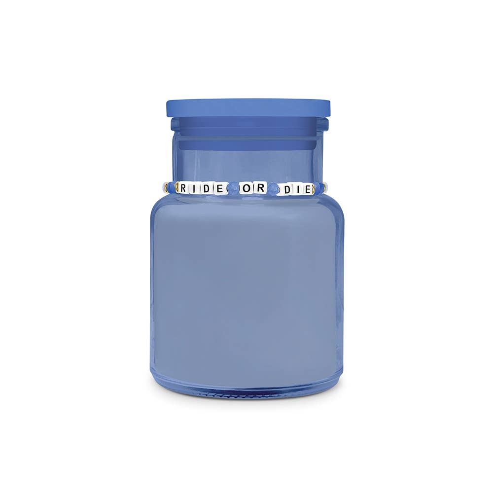 Best Friend Gift Candle & Friendship Bracelet Set - 4 Colors and Phrases