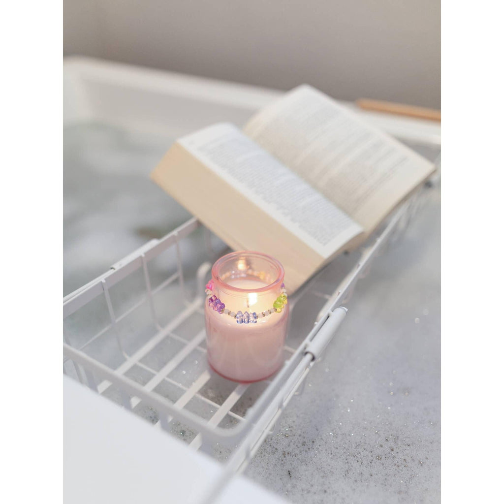 Best Friend Gift Candle & Friendship Bracelet Set - 4 Colors and Phrases