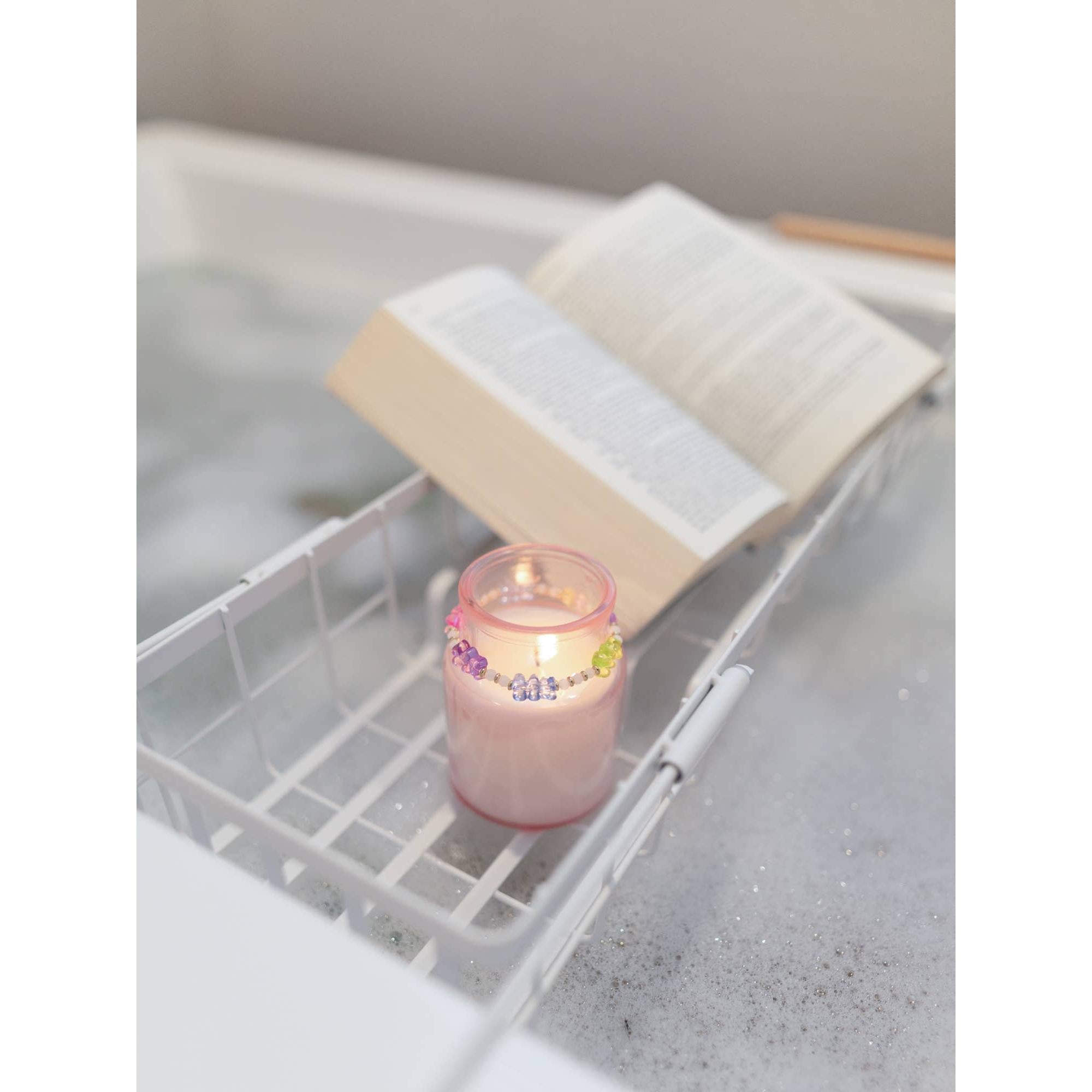 Best Friend Gift Candle & Friendship Bracelet Set - 4 Colors and Phrases