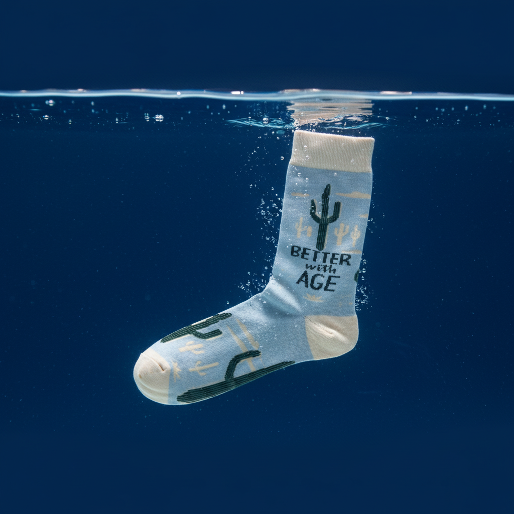 Better With Age Socks | Cactus Plants Illustration