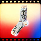 Better With Age Socks | Cactus Plants Illustration by The Bullish Store